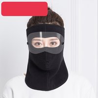 AliExpress NONE Autumn and Winter Warm Face Mask with Velvet Removable Riding Windproof HD Goggles Neck Protection Extended Face Mask