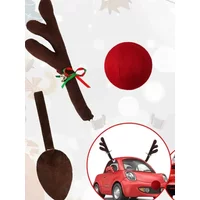 Christmas Car Decoration Deer Horn Christmas Deer Horn Car Kit Car Christmas Gift Set Car Accessories Decoration Pendant