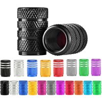 4Pcs/Set Tire Stem Valve Caps Aluminium Car Dustproof Caps Tire Wheel Stem Air Valve Caps