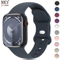 Watchband For Apple Watch Strap 44mm 40mm 45mm 41mm 42-38mm Silicone bracelet iwatch band series 8 7 se 3 4 5 6 9 ultra 2 49mm