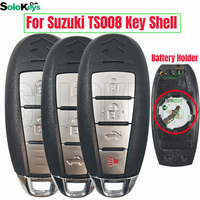 SOLOKEYS FCCID:TS008 For Suzuki SX4 Swift Vitara Smart Remote Key Replacement Shell 3/4 Button With LOGO