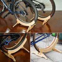 MTB Road Bicycle Mountain Bike Solid Wood Parking Racks Retro Bicycle Stand Parking Bracket