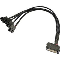 SATA Cable Splitter Converter for Computer Cooling Fan CPU Motherboard Extension Cable Wire SATA to 4Pin 3Pin Cord Adapter
