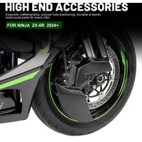 Motorcycle Air Ducts Side Cover For Kawasaki Ninja ZX-6R 2024+ ABS Black Motorcycle Brake Caliper Radiator Brake Disc Cooler