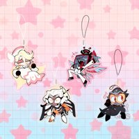 Hazbin Hotel Acrylic Charms: Abel, Lute, Vox, Baxter/ Acrylic phone charms / Cartoon game Character pendant