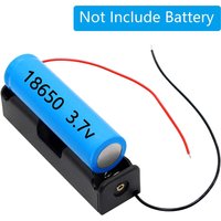 18650 Battery Case Holder with Wire Bundle,10/30PCS DIY Battery Storage Boxes, 18650 1 Bay Cell Battery Holder, 1 Slots 10pcs