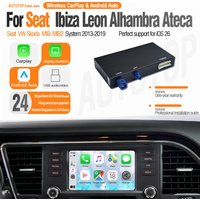 AUTOTOP Wireless Android Auto CarPlay for Seat leon Skoda VW Volkswagen Golf 7 Passat MIB MIB2 Support OEM Aftermarket Camera