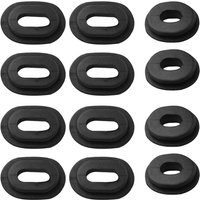 Side Cover Grommet Single Side Rubber Oval Washer 12Pcs for CG125 CB 100 550K 550F 750F CB125S CL XL 100 125 SL