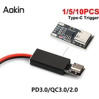 1/510PCS Fast Charge PD/QC/AFC Decoy Board 9V 12V 15V 20V PD Decoy module PD 2 3.0 DC Trigger Polling Detector Power Charge