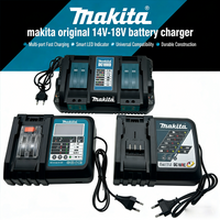 Original Makita DC18RD 14.4V-18V Dual Port Fast Charger LXT for BL1415 BL1430 BL1815 BL1830 BL1840 BL1850 BL1860 Li-ion Battery