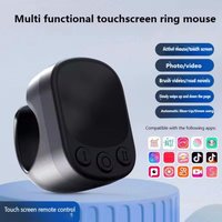 Mini Wireless Remote with Touchpad Scrolling Ring Bluetooth Page Turner for iPhone Android iPad Controller USB Rechargeable