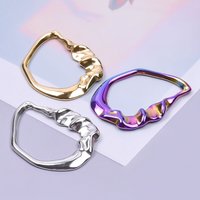 7pcs Brief Fashion Irregular Geometry Gold Plated Pendant No Fading Stainless Steel Pendants Used To Making Diy Necklace Bulk