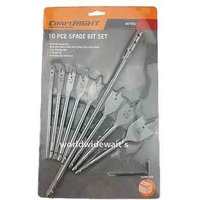 Brand New 8 Pc Spade Flat Wood Bit Set + Extension (6,10,12,16,18,22,25,32)