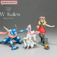 BANDAI Pokemon Shokugan SW Scale World Kalos Region Greninja Sylveon Serena Collectible Anime Figures Toy Model