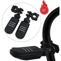 Motorcycle Highway Clamp Foot Pegs Footrest Pedal 1-1/4" Bars Footpegs Mount Accessory For Harley Road King Electra Street Glide