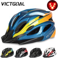 VICTGOAL Adults Bike Helmet Visor LED Rear Light Men Women Cycling Helmet Road Bicycle Helmets MTB E-Bike Scotter Headgear M/L