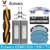 Accessoires voor Ecovacs Debot OZMO T5 / 920 / 950: hoofdborstel, zijborstel, waterreservoir, wielen, filter, dweil, reserveonderdelen voor stofzuiger