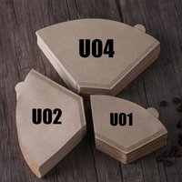 50/100pcs Disposable Coffee Filter Paper, Unbleached Natural U-Shaped V-Shaped Coffee Filter for Pour Over and Drip Coffee Maker
