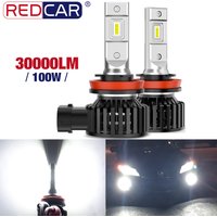 2x Canbus H7 H11 H8 H9 LED Nebel Glühbirnen H10 H16 5202 9006 HB4 9005 HB3 LED CSP 3570 Auto DRL Fahren Lampe 100W 30000LM Licht