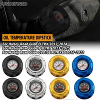 For Harley 2017-2025 Touring Motorcycle Oil Temperature Dipstick Oil Plug Temp Gauge Road King Road Glide Street Glide