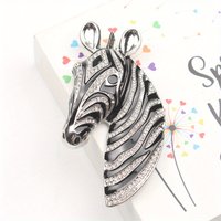 Elegant Animal Zebra Brooch Pin Unisex Accessory Corsage Gift