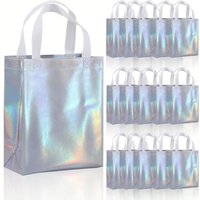 20PCS Gorgeous Rainbow Color Gift Bags, Reusable, Eco-friendly Party Non-Woven Shopping Gift Bags, Birthdays, Weddings Gift Bags
