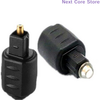 1Pcs Black Optical Audio Adapter Mini 3.5mm Female Jack To Digital Square Optical O Adapter Optical Audio Cable