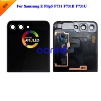 New Model Super AMOMLED LCD Screen For Samsung Z Flip 5 F731 F731B F731U External LCD Screen Touch Digitizer Assembly