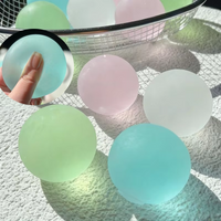 Squishy Stress Ball Fidget Toy Soft Pink Mochi Sensory Squeeze Toy Coconut Oil Ball Slow-rebound Decompression Toy X-mas Gift