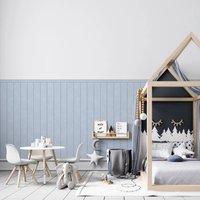 Blue Color Wallpaper Panelling,Bottom Wall Wallpaper For Children's Room, Peel and Stick Wall Papers,Self-adhesive,50cm**112cm