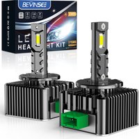 BEVINSEE D3S D1S D2S D5S D1R D2R D3R LED Light Bulbs 70W 12V Super Bright HID Upgrade Lamp for VW Golf Passat Tiguan Audi BMW
