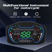 Universal Digital Motorcycle Speedometer LED Dashboard RPM Tachometer Motorcycle Instrument Water Temp Clock Gear Customized