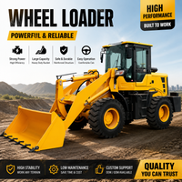 High Efficiency Wheel Loader Heavy Duty Front Loader with Large Bucket for Construction & Mining