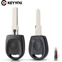 KEYYOU Transponder Key Shell Car Key Blank Case For VW For Volkswagen SKoda SEAT Key Case NEW Uncut Blade HU66 Blade