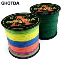 GHOTDA 4 Braided Fishing Line Length100M/300M/500M Diameter:0.10mm-0.70mm,size:10-120lb Japan PE braided line Floating Line