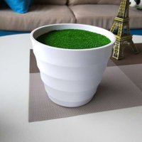 1PCS Plastic Artificial Pot Plants Pot Nursery Pot 13cm Artificial Lawn Vase Thick Plant Flower Pot Home Garden Plant Decoration