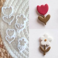 Plant Flowers Petal Shape of Different Sizes Clay Mold Cutter with Hgh Precision DIY Handmade Earrings Jewelry Making Tools