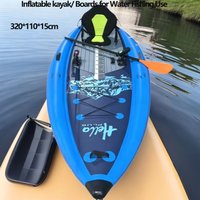 New Inflatable Kayak/ Boards for Water Fishing Use Water Sports Durable PVC Brushed PaddleBoards Capacity 250KG Suit Beginner
