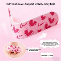 Memory keel upturned nose patch, adjustable and customizable, for narrowing nostrils and reducing the size of the nose bridge