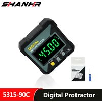 SHANHR Digital Electronic Level Digital Angle Fnder 4*90 ° Magnetic Inclinometer Protractor Precision Level Box For Woodworking
