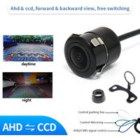 Caméra de recul avant et arrière de voiture AHD 170 ° Véhicule de vision nocturne Full HD, caméra universelle perforée à double usage de 18,5 mm