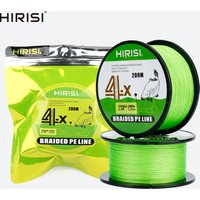 Hirisi 4 Strands 200M PE Braided Fishing Line 15LB-50LB Japan Durable Multifilament Fishing Line Super Smooth Fishing Tackle
