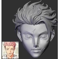 【Only Head】1/12 Scale Male Soldier Fantasy Action Manga Unpainted Head Sculpt Accessories Fit 6''Action Figure Toys For Fans DIY