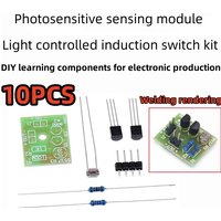 10PCS Light sensitive sensing module, light controlled sensing switch kit, electronic production, DIY learning, loose parts