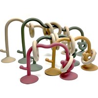 Silicone Children's Silicone Desktop Toys Bead Wrap Baby Early Learning Puzzle Game Toys Highchair Desktop Adsorption Toys