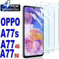 2/4Pcs Tempered Glass For OPPO A77 A77S Screen Protector Glass