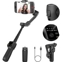 AOCHUAN Smart V8 3-Axis Handheld Gimbal Stabilizer With Extension Rod Tripod Face Tracking for iPhone Android Livestreaming Vlog