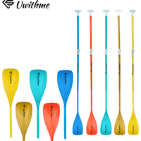Adjustable Aluminum Alloy SUP Paddle 3/4 Sections Lightweight Nylon Blade Oar for Paddle Board Kayak Water Sports Touring Gear