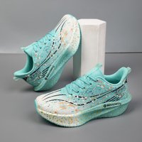 Women's casual breathable carbon plate running shoes, trendy versatile outdoor sports sneakers