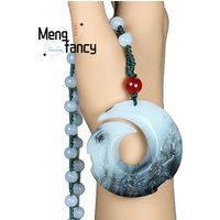 AliExpress NONE White Jade Cycle Pendant, Black Jade And Hetian Jade Green Jade Lucky Pendant, Jade Pendant Fashion Jewelry Best Selling Elegant